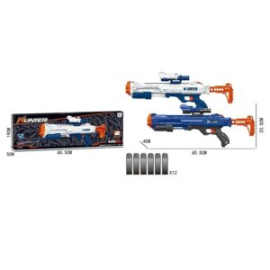 Hunter Παιχνίδι όπλο με 12 μαλακές σφαίρες JLX7262 - Toy gun with 12 soft bullets No.JLX7262 - sukki.gr