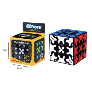 Alternative view of QYTOYS παιχνίδι κύβος με μαύρη βάση 3x3 - Gear cube game