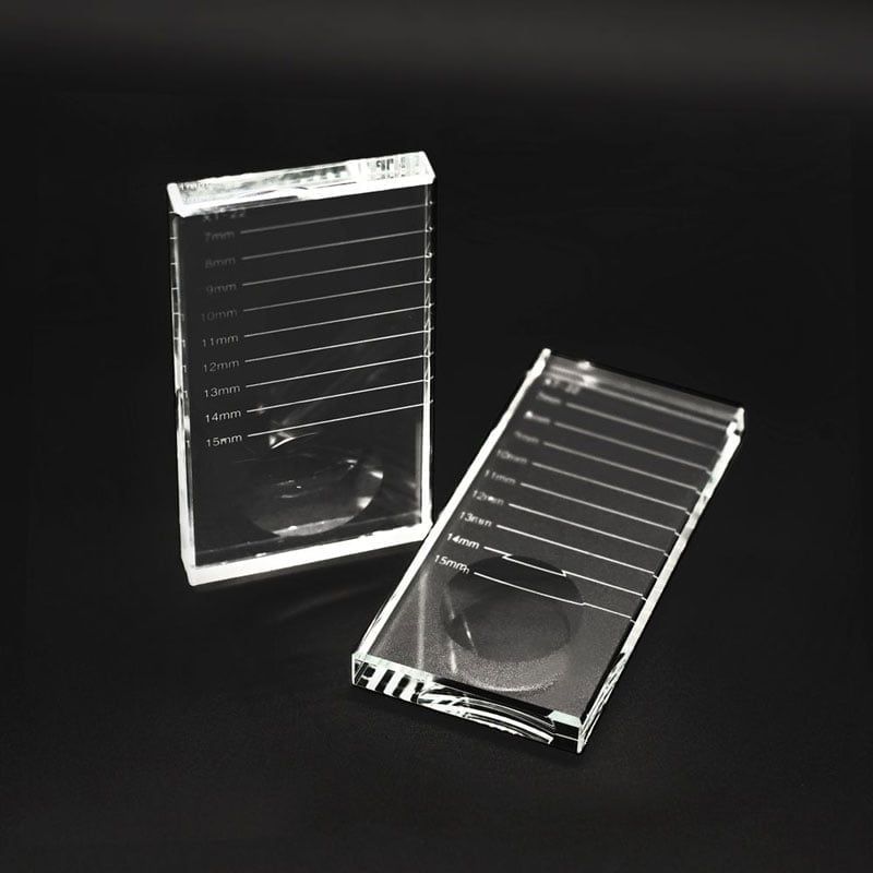 Γυάλινη Παλέτα Tοποθέτησης Βλεφαρίδων - Eyelash palette - sukki.gr