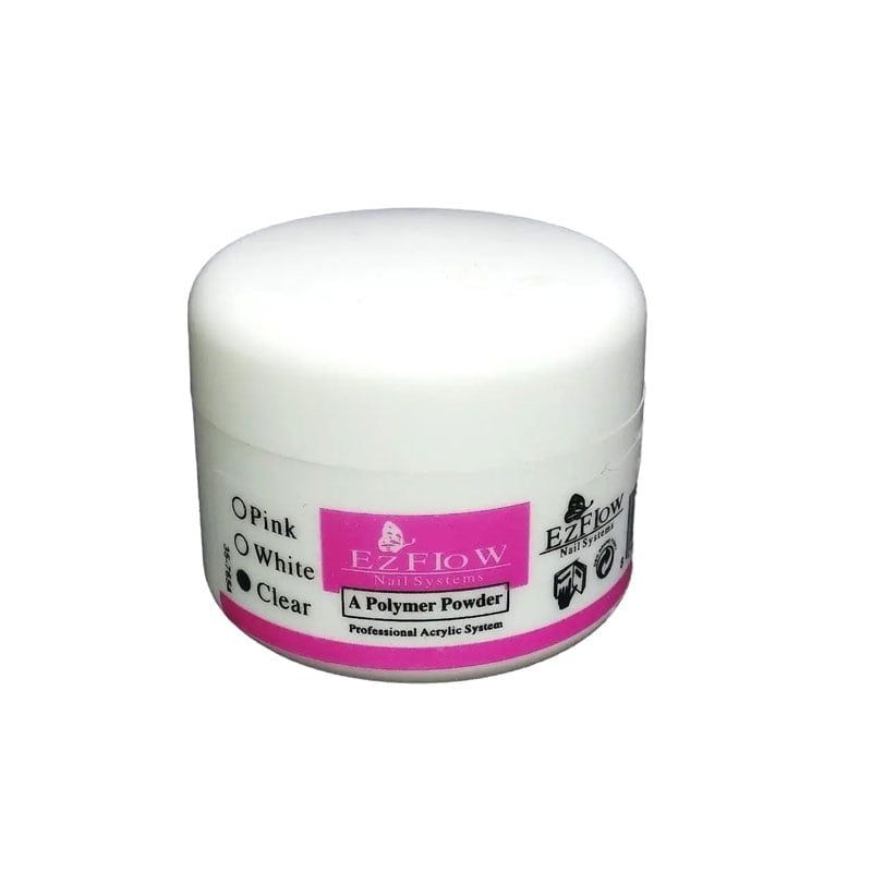 EzFlow Διάφανη σκόνη ακρυλικού - Acrylic Powder Clear - sukki.gr