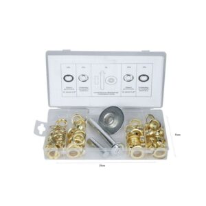 Alternative view of Σετ Μπουντούζια για Άνοιγμα Οπών 103τμχ - Gromment Kit With Tool