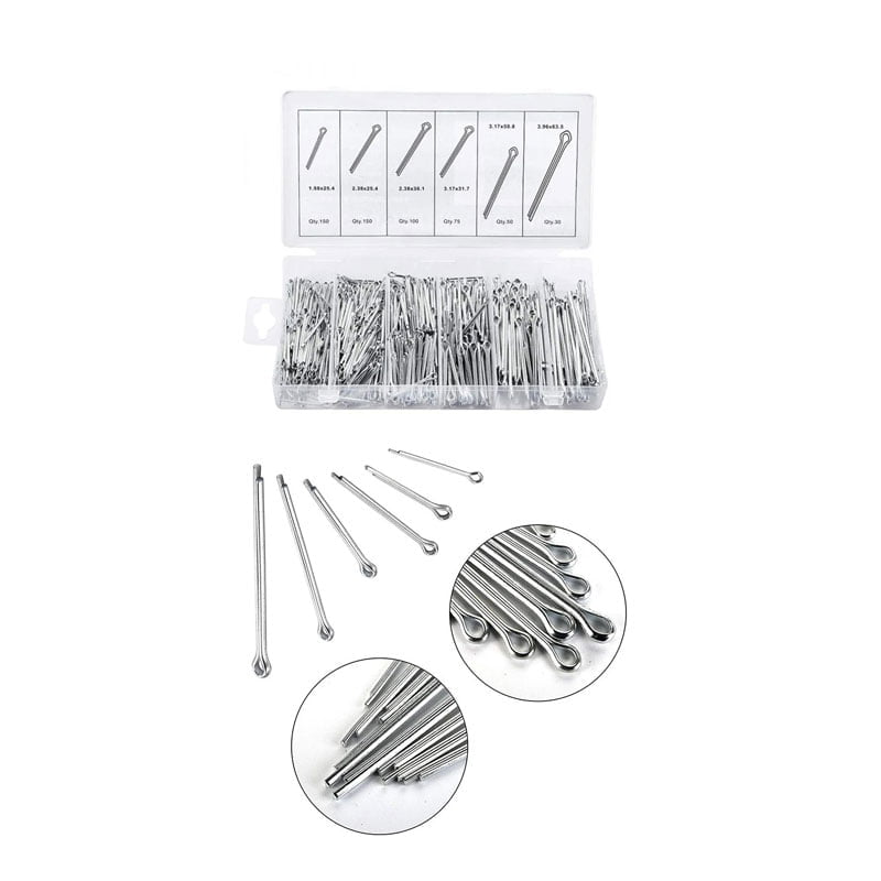 Κοπίλιες ασφάλειες σετ 555τμχ - Cotter pin assortment - sukki.gr