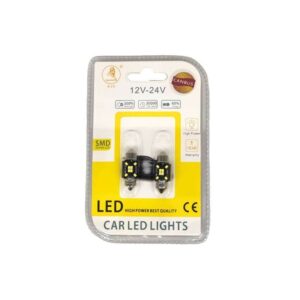 EJC Λάμπες Αυτοκινήτου Canbus LED 31mm 2τμχ ψυχρό φως - LED light - sukki.gr