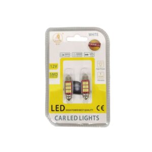 EJC Λάμπες Αυτοκινήτου Canbus LED 12V 36mm 2τμχ ψυχρό φως 4014-36-12SMD- LED light - sukki.gr