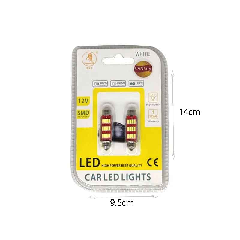 EJC Λάμπες Αυτοκινήτου Canbus LED 41mm 2τμχ ψυχρό φως - LED light - Image 3