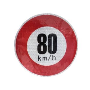 Αυτοκόλλητο Όριο Ταχύτητας 80 km/h - Sticker limit - sukki.gr