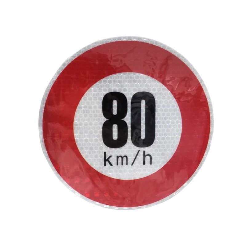 Αυτοκόλλητο Όριο Ταχύτητας 80 km/h - Sticker limit - sukki.gr