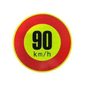 Αυτοκόλλητο Όριο Ταχύτητας 90 km/h - Sticker limit - sukki.gr