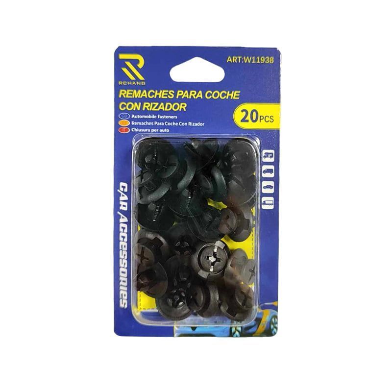 Rchang Συνδετήρες αυτοκινήτου 20τεμ W11938 0194 - Car fasteners remaches para coche con rizador - sukki.gr