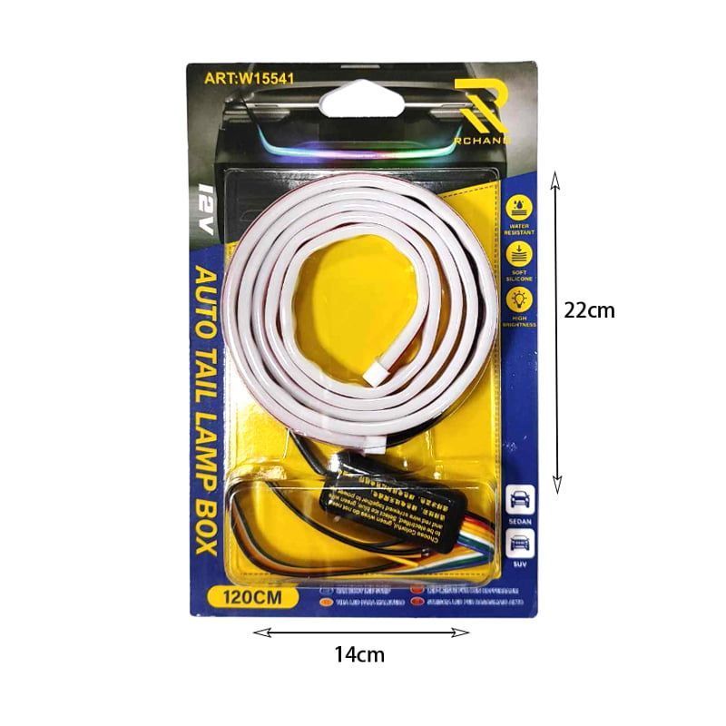 Rchang Διακοσμητική ταινία αυτοκινήτου RGB 12V 120cm W15541 - LED Car auto tail lamp box strip - Image 2