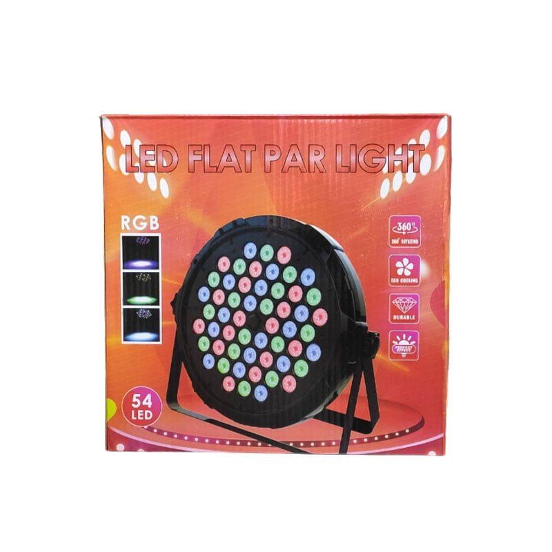 Φωτορυθμικό 54 LED - Flat par light stage - Image 2