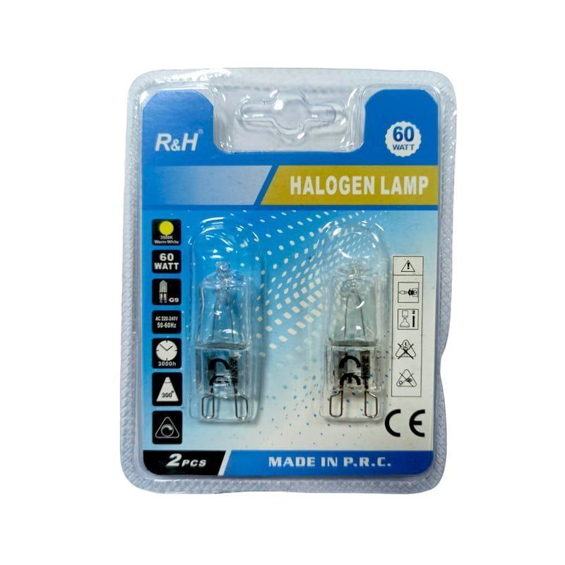 R&H Λάμπα αλογόνου 60W G9 – Halogen lamp - Image 2