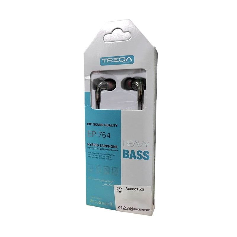 Treqa Ενσύρματα Ακουστικά EP-764 - Hybrid Earphones - Image 2