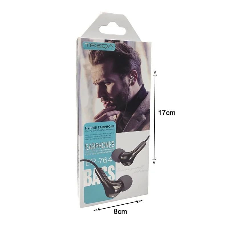 Treqa Ενσύρματα Ακουστικά EP-764 - Hybrid Earphones - Image 3