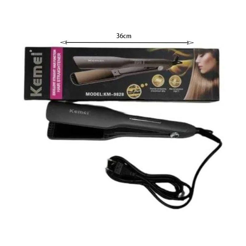 Kemei KM 9828 Πρέσα Μαλλιών με Κεραμικές Πλάκες - Hair straightener - Image 3