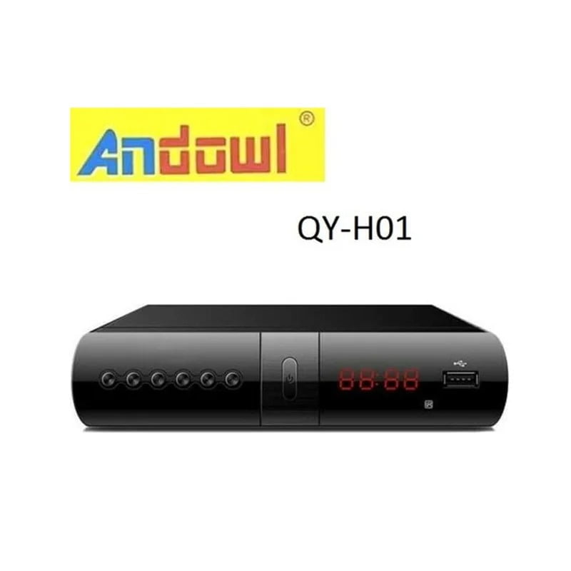 QY-H01 Andowl Αποκωδικοποιητής Ελληνικά κανάλια 4K MPEG4 HDMI & VGA - TV Decoder - Image 5