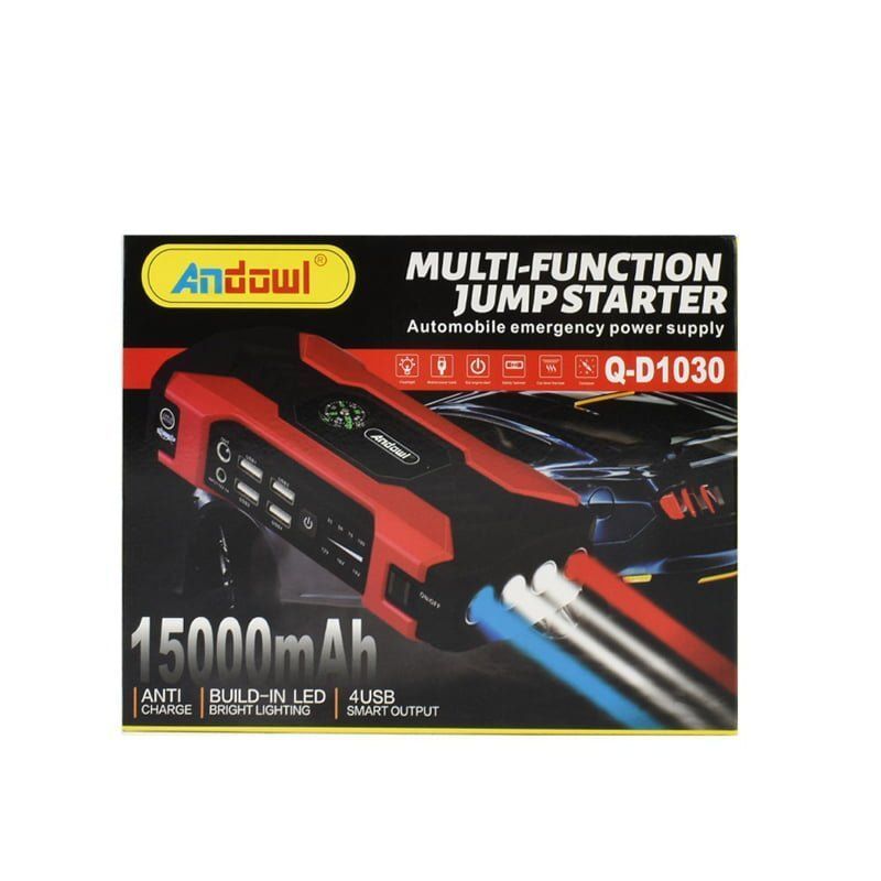 Andowl Εκκινητής Μπαταρίας Αυτοκινήτου 15000mAh Q-D1030 - Car multi-function jump starter - Image 6