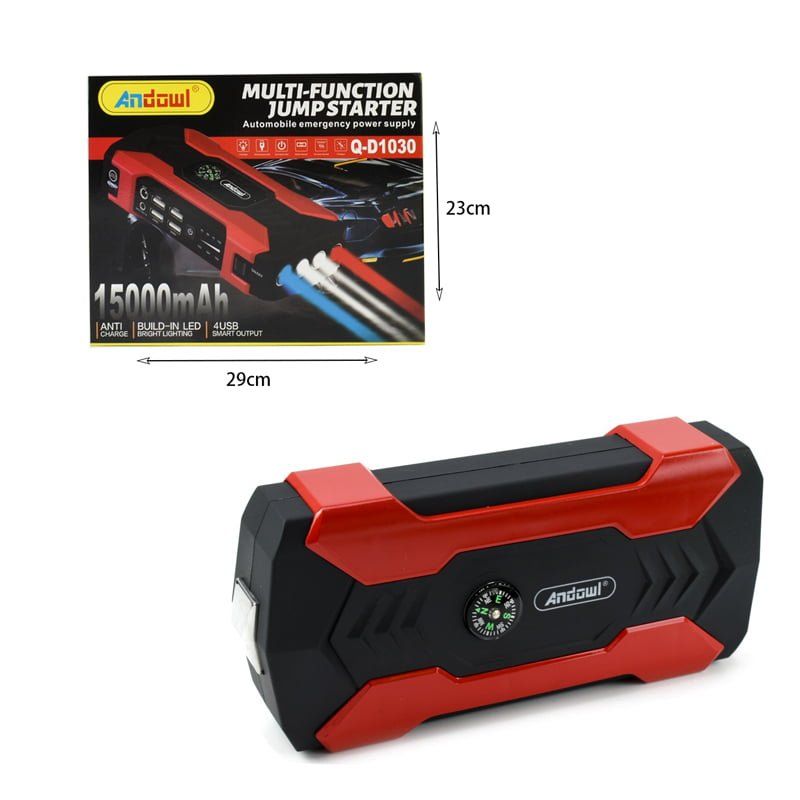 Andowl Εκκινητής Μπαταρίας Αυτοκινήτου 15000mAh Q-D1030 - Car multi-function jump starter - Image 7