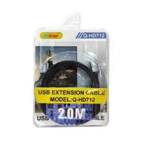 Andowl Καλώδιο Προέκτασης USB 2.0 2 Μέτρων Q-HD712 - USB 2.0 Extension Cable 2 Meters Q-HD712 - sukki.gr