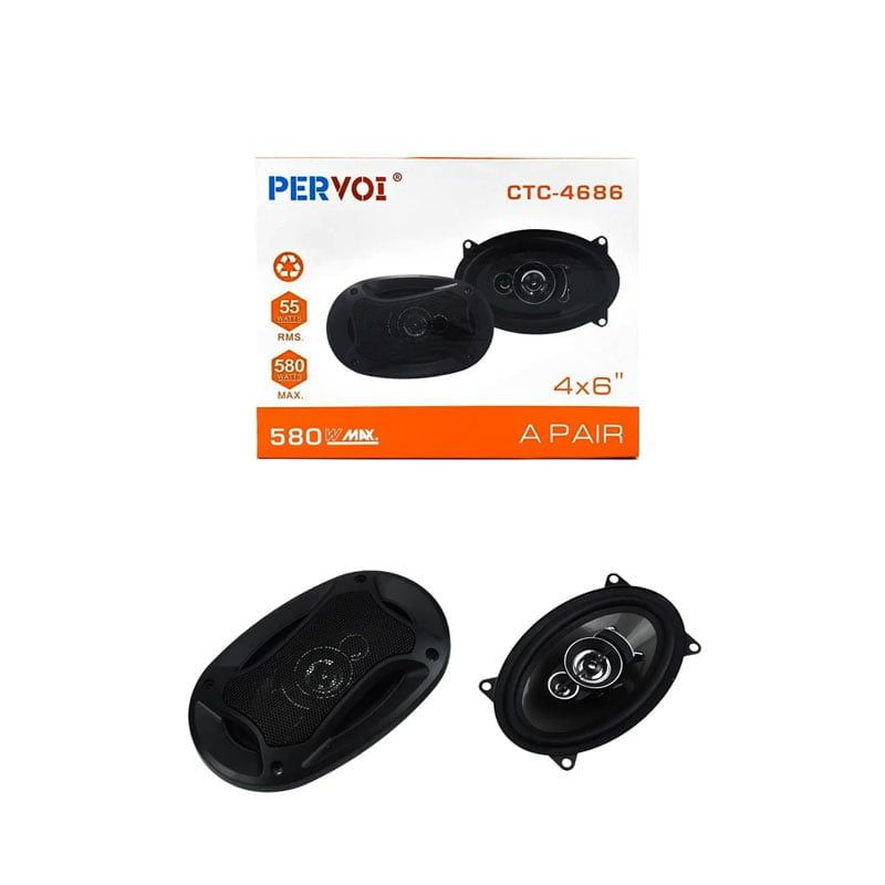 PerVoi Σετ Ηχεία Αυτοκινήτου Midrange 4×6″ 580W RMS 2τμχ CTC-4686 - Drive speaker - sukki.gr
