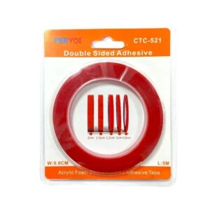 Pervoi  Διπλής Όψεως Ταινία Ακρυλικής Κόλλας 0.8 cm × 5 m CTC-521– Double-sided adhesive tape - sukki.gr