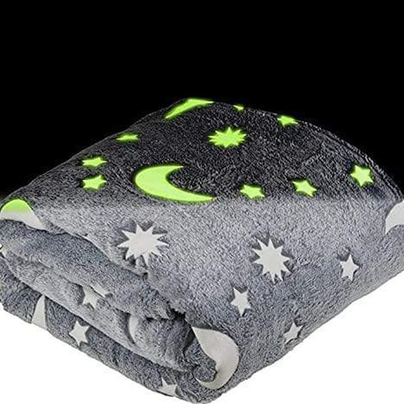 Κουβέρτα που φωσφορίζει στο σκοτάδι - magic blanket 1.25x1.5m - sukki.gr
